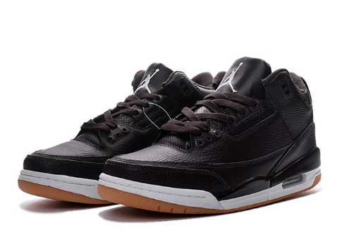 2017 Air Jordan 3 Black Brown White Shoes